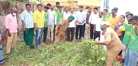 கடலூர் புதுப்பாளையம் நகராட்சி நடுநிலைப் பள்ளியில் ரோட்டரி கிளப் ஆப் புதுச்சேரி, கிளீன் கடலூர் ஆகியவை இணைந்து தூய்மை பணியில் ஈடுபட்டனர்.