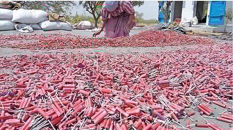 சர வெடிக்கு உச்ச நீதிமன்றம் தடை: விதிமுறைகளை மீறினால் குற்றவியல் நடவடிக்கை; விருதுநகர் ஆட்சியர் எச்சரிக்கை