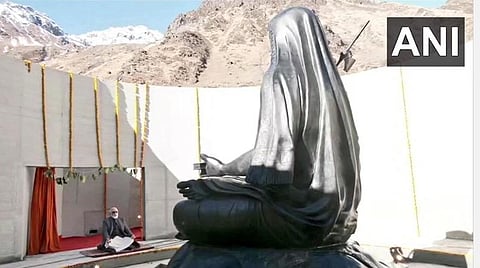 கேதார்நாத்தில் ஆதி சங்கரர் சிலை திறப்பு: தியானம் செய்த பிரதமர் மோடி