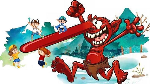 ஜப்பானிய கதை: மூக்கு நீண்ட பூதங்கள்!