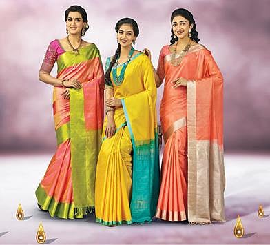 தி சென்னை சில்க்ஸ் சார்பில் -  ‘கண்மணி’ பட்டு புடவை ரகம் அறிமுகம் :