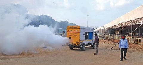 கோவை, திருப்பூரில் நடைபெறும் விழாக்களில் -  முதல்வர் ஸ்டாலின் நலத்திட்ட உதவிகளை வழங்குகிறார் :  பாதுகாப்பு பணியில் 7 ஆயிரம் போலீஸார்; ட்ரோன்கள் பறக்கத் தடை