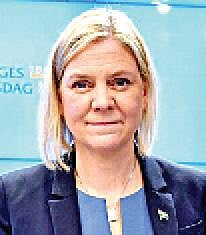 ஸ்வீடன் முதல் பெண் பிரதமராக மக்தலீனா ஆண்டர்சன் தேர்வு