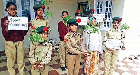 நஞ்சநாடு அரசு மேல்நிலைப் பள்ளியில் தேசிய மாணவர் படை தின விழா :