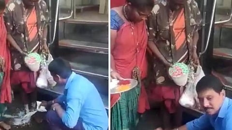 சென்னையில் மாநகரப் பேருந்தில் பயணிக்க வந்த நரிக்குறவர்களுக்கு பாலாபிஷேகம் செய்து, மாலை அணிவித்து வரவேற்ற ஓட்டுநர், நடத்துநர்: சமூக வலைதளங்களில் வைரலாகும் வீடியோ