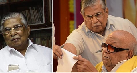 மறைந்த கருணாநிதியின் உதவியாளர் சண்முகநாதன் | கோப்புப் படம்.