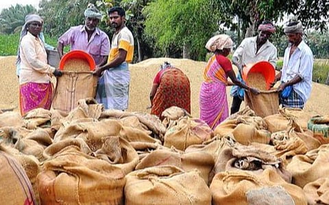 நெல் கொள்முதல் நிலையங்களில் விவசாயிகளிடம் பணம் வாங்கினால் கடும் நடவடிக்கை எடுக்கப்படும்: முதல்வர் மு.க.ஸ்டாலின் உத்தரவிட்டிருப்பதாக உணவுத் துறை அமைச்சர் அர.சக்கரபாணி தகவல்