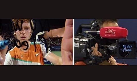 ‘No War Please’ - ரஷ்ய டென்னிஸ் வீரர் ஆன்ட்ரி ரூப்லெவின் கவனிக்கத்தக்க பதிவு