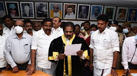 திருச்சி மாநகராட்சி மேயராக மு.அன்பழகன் போட்டியின்றி தேர்வு