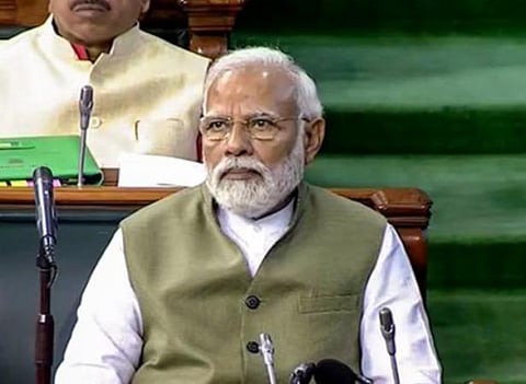 மக்களவையில் பிரதமர் மோடி