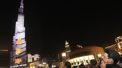 புர்ஜ் கலீஃபா கோபுரம் மீது 'செம்மொழி', 'கீழடி' காட்சிப் படங்கள்: முதல்வர் ஸ்டாலின் பெருமிதம்