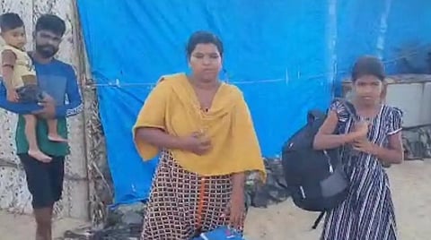 இலங்கையில் பொருளாதார நெருக்கடி எதிரொலி: தனுஷ்கோடிக்கு கைக்குழந்தையுடன் வந்த மீனவர் குடும்பம்