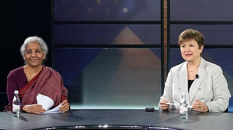 இலங்கைக்கு நிதியுதவி வழங்க வேண்டும் - ஐஎம்எப்-பிடம் மத்திய அமைச்சர் நிர்மலா சீதாராமன் வலியுறுத்தல்