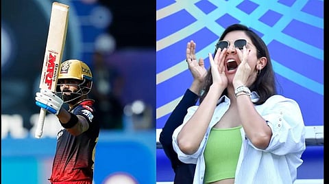 IPL 2022 | அரைசதம் விளாசிய கோலி; ஆரவாரம் செய்து கொண்டாடிய அனுஷ்கா ஷர்மா