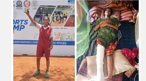 சிந்துவின் கனவை சிதைத்த விபத்து | ‘என் மகள் மீண்டும் நடக்கணும், அரசு உதவணும்’ - டீ விற்கும் தந்தை உருக்கம்