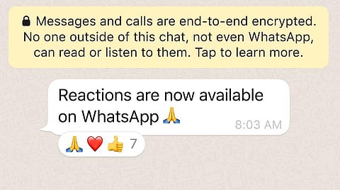 எமோஜி ரியாக்‌ஷன்ஸ், 2 ஜிபி ஃபைல் ஷேரிங், குழுவில் 512 பேர்... - புதிய அம்சங்களை ரோல்-அவுட் செய்த வாட்ஸ்அப்