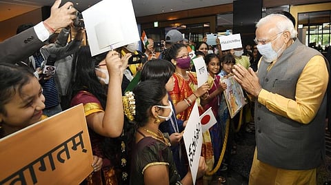 குவாட் உச்சி மாநாட்டில் கலந்து கொள்வதற்காக பிரதமர் மோடி ஜப்பான் சென்றார்.