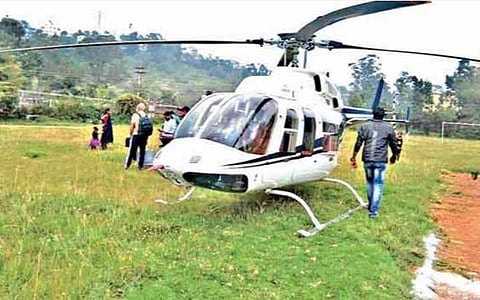 கொடைக்கானலில் விரைவில் ஹெலிகாப்டர் சுற்றுலா