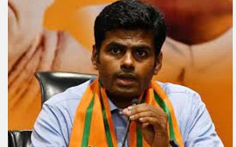 தமிழக பாஜக தலைவர் அண்ணாமலை.