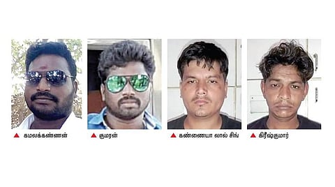 செங்குன்றம் அருகே தனியார் லாரி பார்க்கிங் யார்டில் மதுபோதையில் தகராறில் ஈடுபட்ட இருவர் கொலை