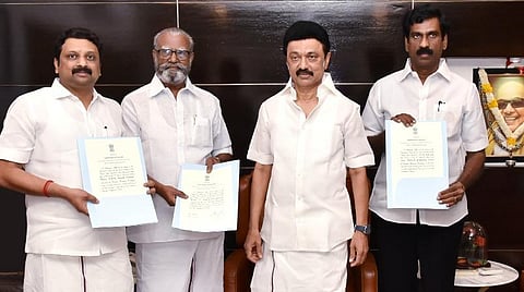 திமுக -3, அதிமுக -2, காங்கிரஸ் -1 - மாநிலங்களவை தேர்தலில் 6 பேர் போட்டியின்றி தேர்வு