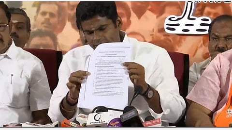 தாய் - சேய் நல பெட்டக பொருள், இரும்புச் சத்து திரவம் கொள்முதலில் அரசுக்கு ரூ.77 கோடி இழப்பு: அண்ணாமலை அடுக்கடுக்காக குற்றச்சாட்டு