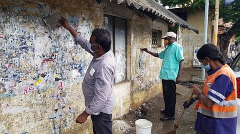 சென்னையில் விதிகளை மீறி போஸ்டர் ஒட்டியவர்கள் மீது 184 வழக்குகள் பதிவு: மாநகராட்சி நடவடிக்கை