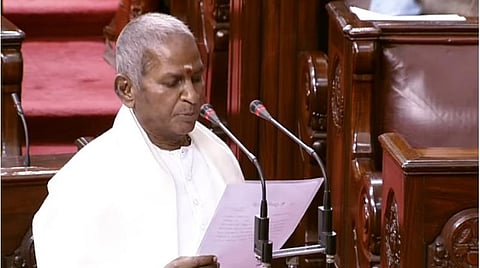 மாநிலங்களவை நியமன உறுப்பினராக பதவியேற்றுக் கொண்டார் இளையராஜா