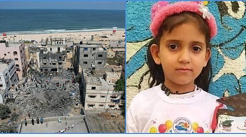 இஸ்ரேல் தாக்குதலில் கொல்லப்பட்ட சிறுமி.