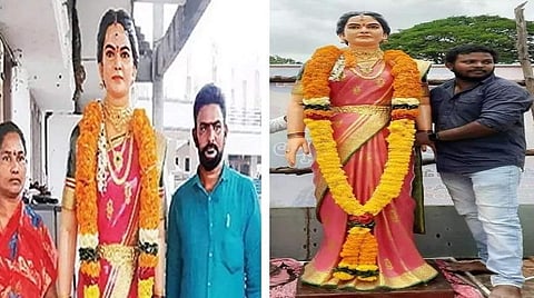 இறந்துபோன சகோதரிக்கு சிலை வைத்து ரக்‌ஷா பந்தன் கொண்டாடிய உடன் பிறப்புகள்