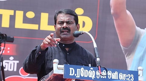 அதானிக்கு ஆதரவாக திமுக அரசு நிற்பது சந்தர்ப்பவாதம் இல்லையா? - சீமான் கேள்வி