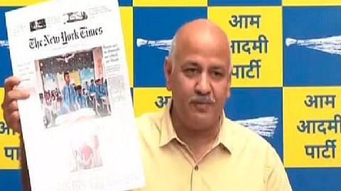 '2024 தேர்தலில் பாஜகவுக்கு நேரடி போட்டி ஆம் ஆத்மி தான்' - மணிஷ் சிசோடியா பேட்டி