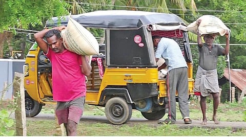 கல்லல் | விவசாயிகளின் வீடு தேடி வரும் விதை நெல்: கிராம மக்கள் உதவியோடு விவசாயத்தை மீட்டெடுத்த பட்டதாரி இளைஞர்