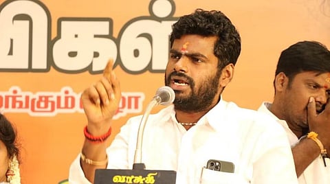 அரசியல் லாபத்துக்காக மக்களை திசை திருப்பாமல் தமிழக வளர்ச்சிக்கு திமுக பாடுபட வேண்டும் - பாஜக தலைவர் அண்ணாமலை