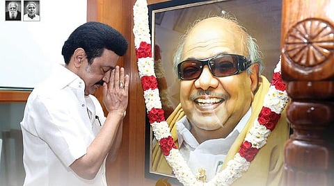 'உங்கள் சொற்படியே நடப்பதால் வென்றபடியே இருக்கிறேன்' - தந்தைக்கு ஸ்டாலின் புகழஞ்சலி