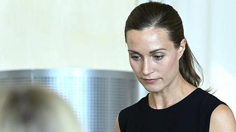 பின்லாந்து பிரதமர் சன்னா மரின்.