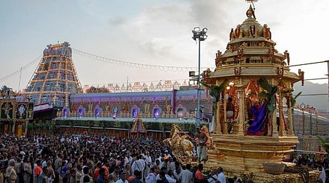 பிரம்மோற்சவத்திற்கு தயாராகும் திருமலை