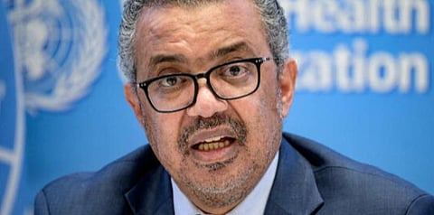 உலக சுகாதார நிறுவனத்தின் தலைவர் டெட்ரோஸ் அதானம் கேப்ரியேசஸ்