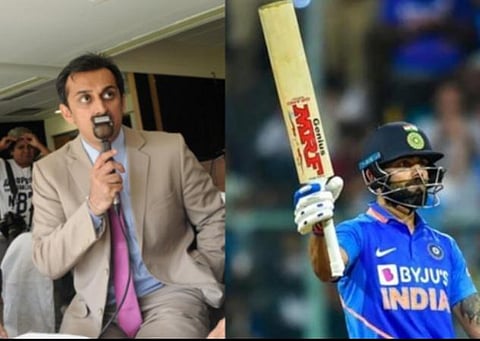 ரோகன் கவாஸ்கர் & விராட் கோலி.