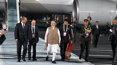 ஷாங்காய் ஒத்துழைப்பு மாநாட்டில் பங்கேற்க உஸ்பெகிஸ்தான் சென்றார் பிரதமர் நரேந்திர மோடி