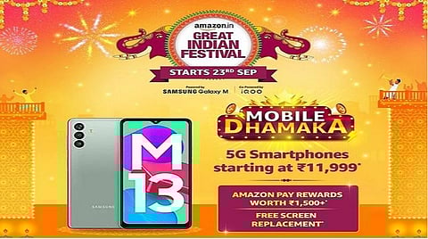 ரூ.11,999 முதல் தொடங்கும் 5ஜி ஸ்மார்ட்போன்கள்: மொபைல்களுக்கான சலுகையை அறிவித்த அமேசான்