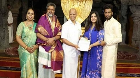 ஏழுமலையானுக்கு ரூ.1.02 கோடி - சென்னை இஸ்லாமிய தம்பதி காணிக்கை