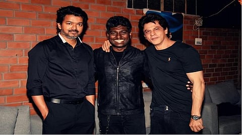 விஜய், அட்லி மற்றும் ஷாருக்கான்.