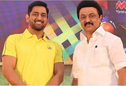 தோனி, முதல்வர் ஸ்டாலின் | கோப்புப் படம்