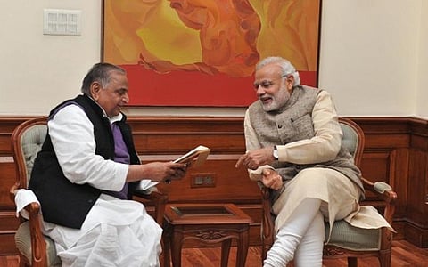 முலாயம் சிங் யாதவ், பிரதமர் நரேந்திர மோடி | கோப்புப் படம்.