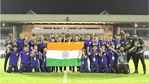 யு 17 ஆசிய கால்பந்து தொடருக்கு இந்திய அணி தகுதி