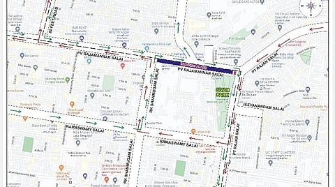 ராஜமன்னார் சாலையில் போக்குவரத்து மாற்றம்