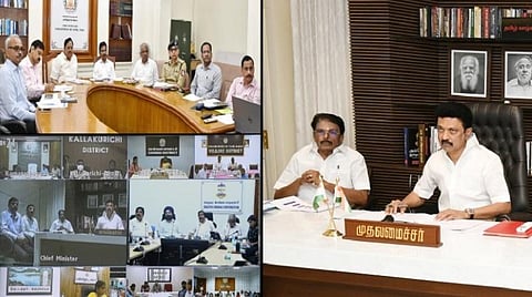 ஆய்வு கூட்டத்தில் முதல்வர் மு.க.ஸ்டாலின்