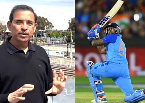 ஹர்ஷா போக்ளே மற்றும் சூர்யகுமார் யாதவ் | கோப்புப்படம்