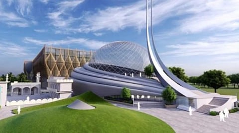 அயோத்தி மசூதியின் மாதிரி வரைபடம்